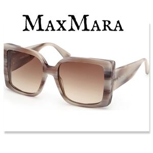 NWT MaxMara Hinge MM0131 - 20F Sunglassea W/ Case And Dust Cloth